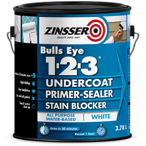 Zinsser® Bulls Eye 123® WaterBase Primer Product Page