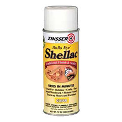 Rust-Oleum Zinsser 408 Bulls Eye Clear Shellac Spray 12 oz